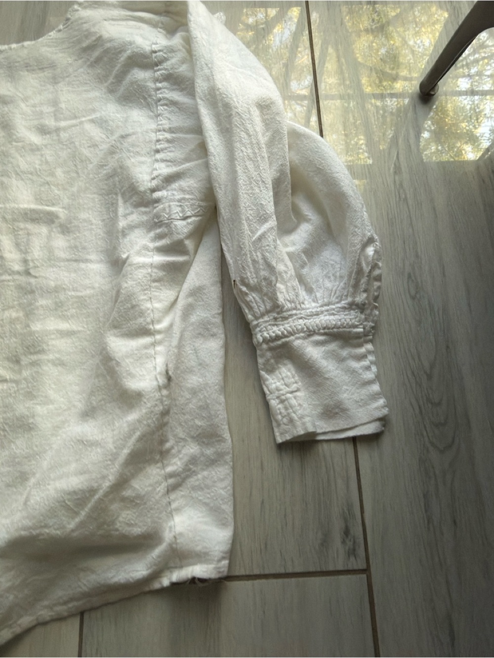 Vintage Chiapas Mexico Embroidered Blouse Top Huipil Handmade Cotton Boho Small - Picture 10 of 10